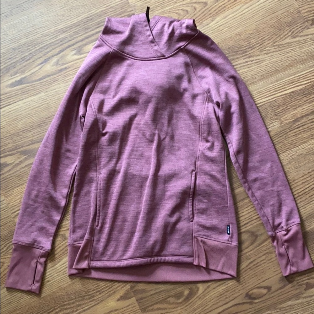 pink heathered RBX hoodie